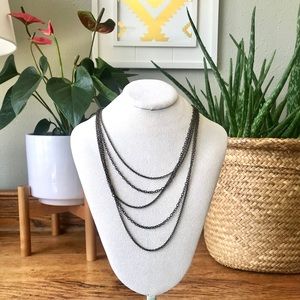 Multiple Metal Chain Necklace